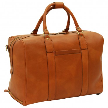 Soft Calfskin Leather Duffel Bag "Kalisz" C