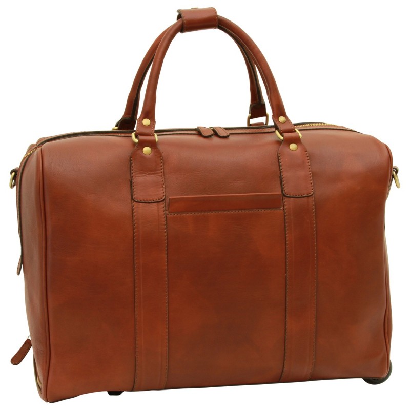 Soft Calfskin Leather Duffel Bag "Kalisz" B