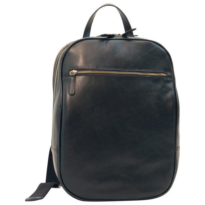 Leather backpack "Malbork" BL