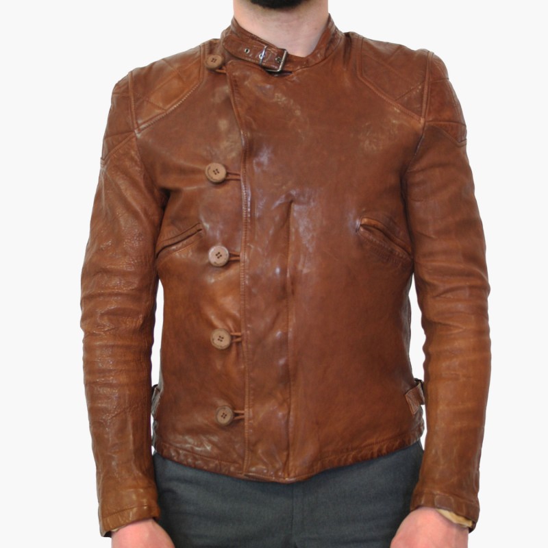 Leather man jacket "Aviatore"