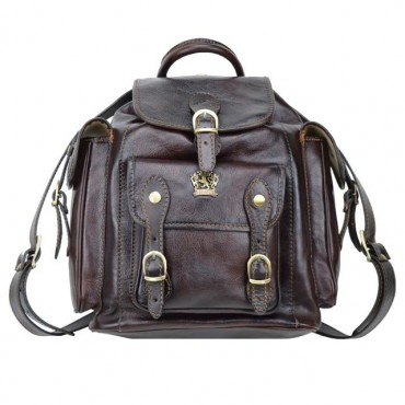 Big leather Backpack unisex "Montalbano" B346