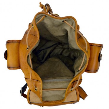 Big leather Backpack unisex "Montalbano" B346