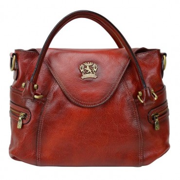 Woman leather handbag with...