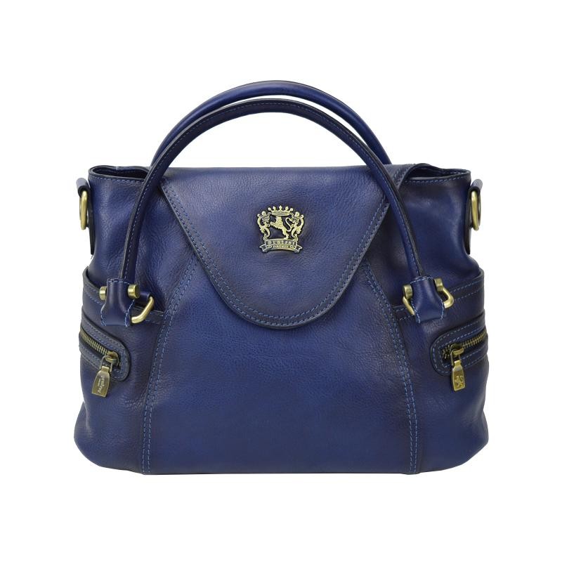 Woman leather handbag with double handles. "Rincine"