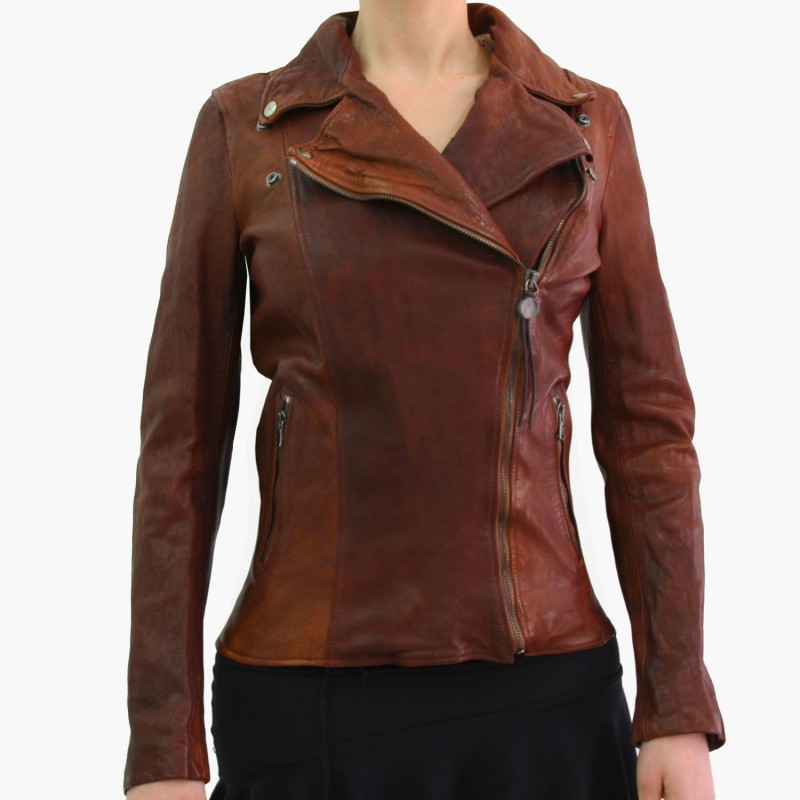 Leather Lady jacket "Chiodo" BR