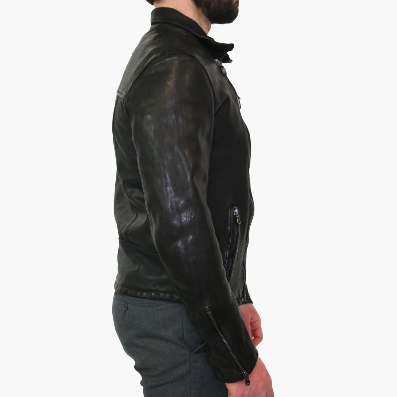 Leather man jacket "Chiodo MT"