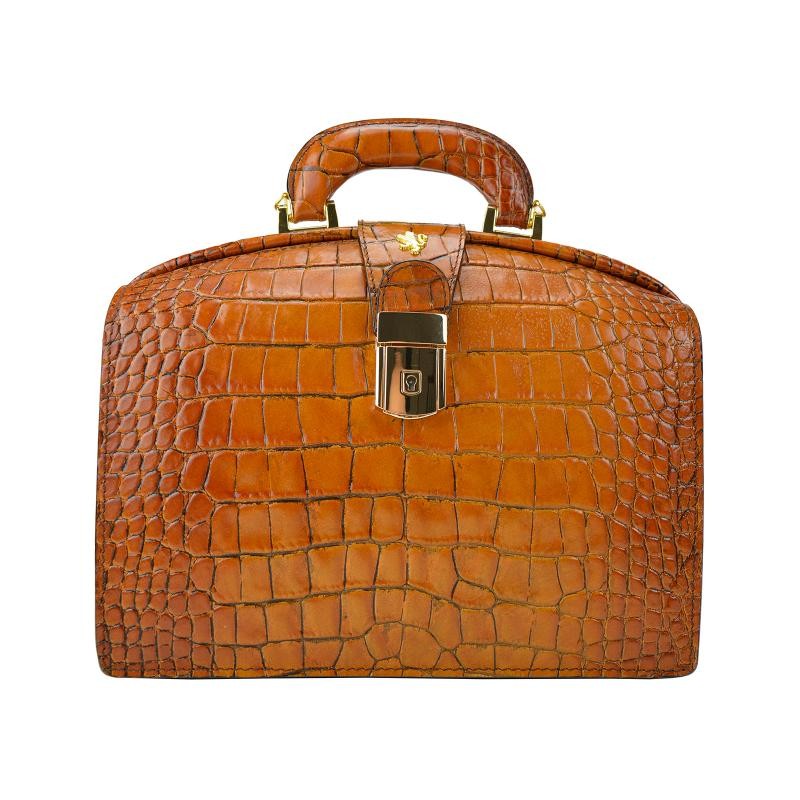 Klasyczna torebka Damska skórzana z tłoczonym wzorem. "Miss Brunelleschi" K120/29