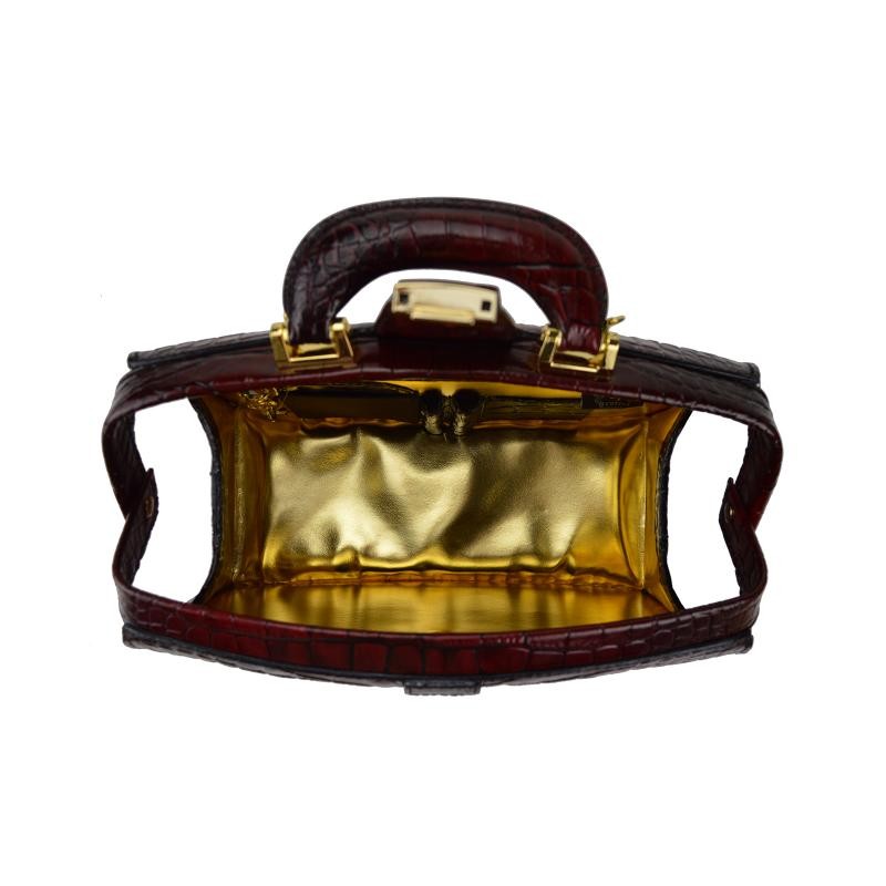 Klasyczna torebka Damska skórzana z tłoczonym wzorem. "Miss Brunelleschi" K120/29