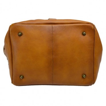 Big handbag in vegetable-tanned and hand-dyed leather. "Talamone" P