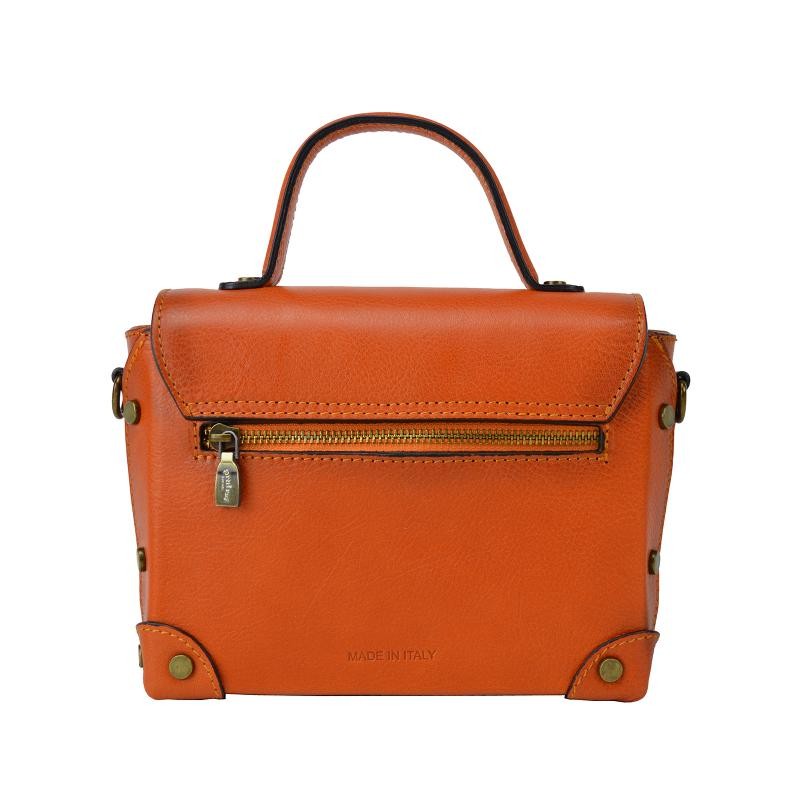 Elegant woman handbag in vegetable tanned Italian leather. "Buti" B330P