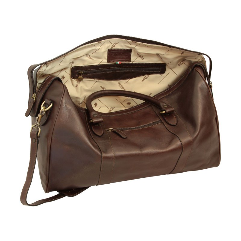Leather travel bag "Bydgoszcz" TM