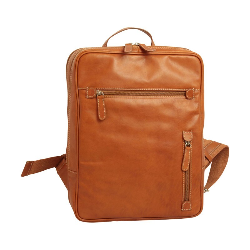 13 "computer backpack in soft vegetable tanned calfskin "Pulawy" KO