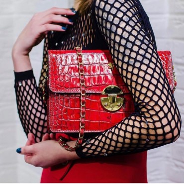 Elegante borsa in pelle da sera dal design classico "Lucrezia de' Medici"