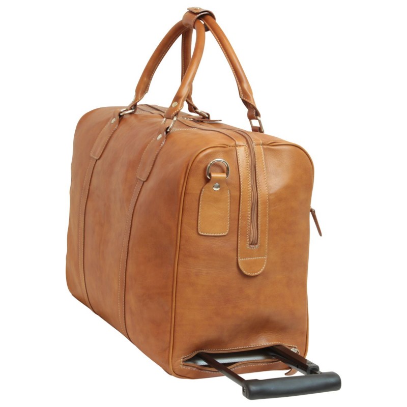 Soft Calfskin Leather Duffel Bag "Tarnów" CO