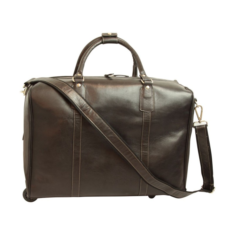 Soft Calfskin Leather Duffel Bag "Tarnów" NE