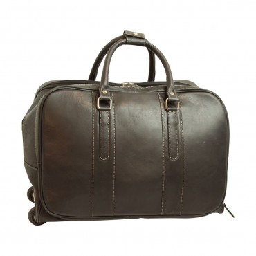 Soft Calfskin Leather Duffel Bag "Płock" NE