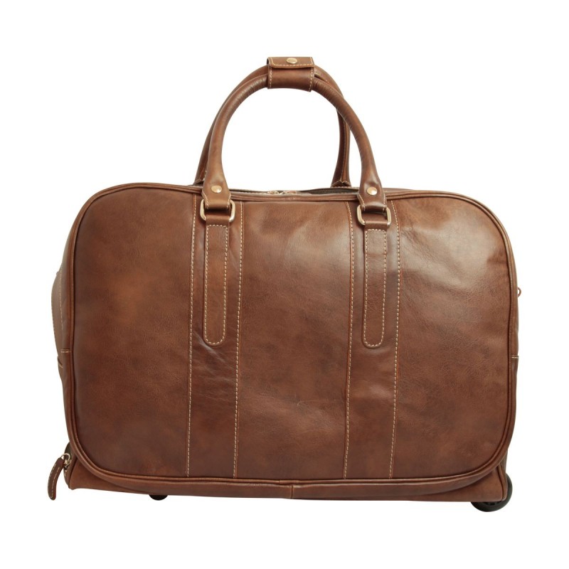 Soft Calfskin Leather Duffel Bag "Płock" TM