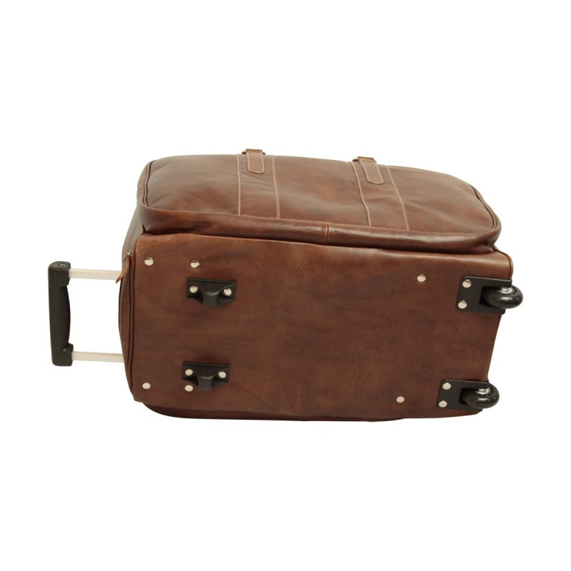 Soft Calfskin Leather Duffel Bag "Płock" TM
