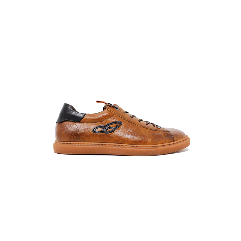 Leather Sneakers "Jesse Owens" Bicolore