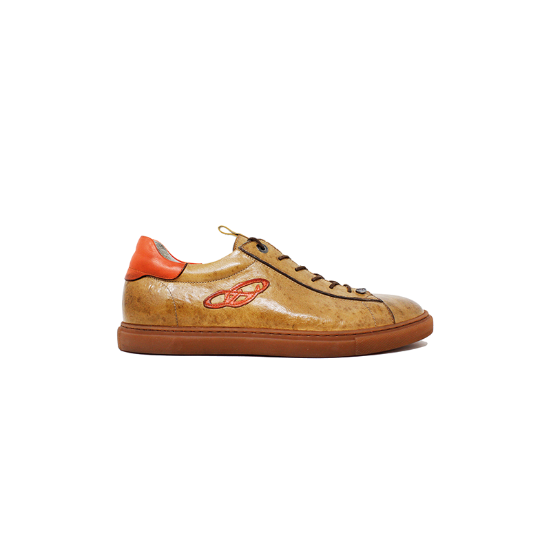 Leather Sneakers "Jesse Owens" Bicolore