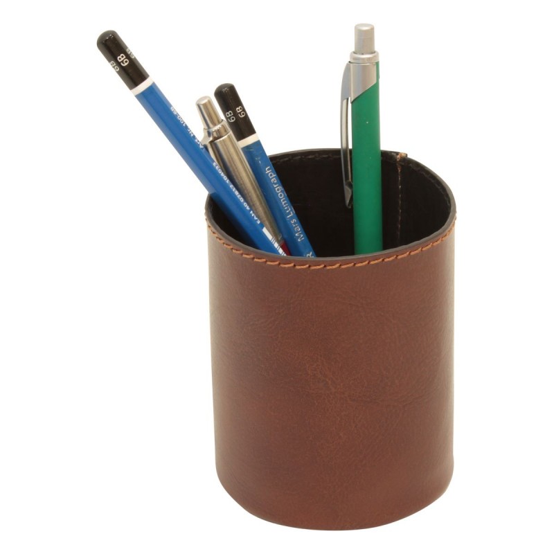 Leather pen cup "Warszawa" MA