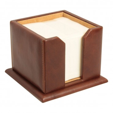 Luxurious leather desk notepad holder