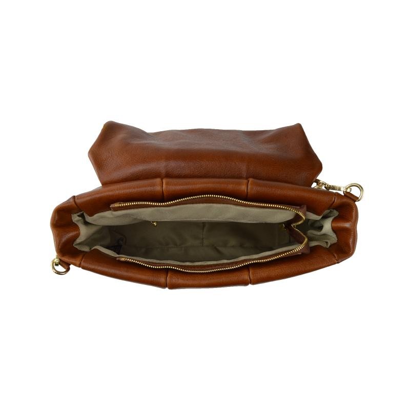 Leather shoulder bag "Impruneta"