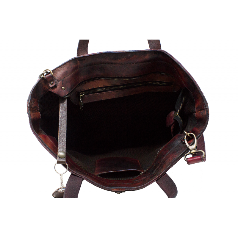 Exclusive Leather woman bag "Soffiano"