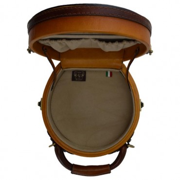 Leather Hat box, small
