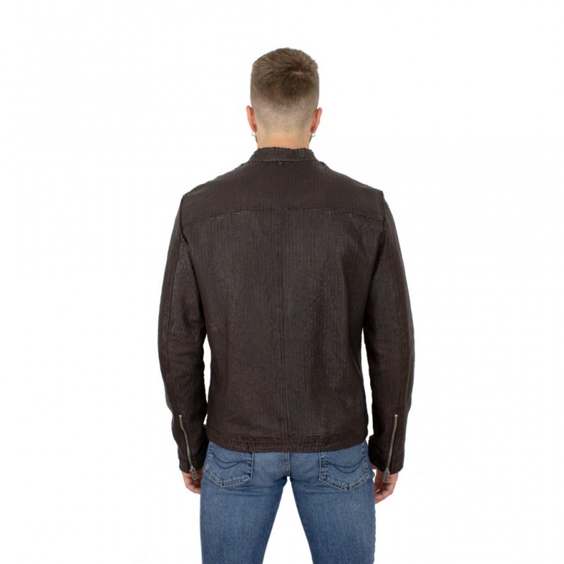 Leather man jacket "Miki"