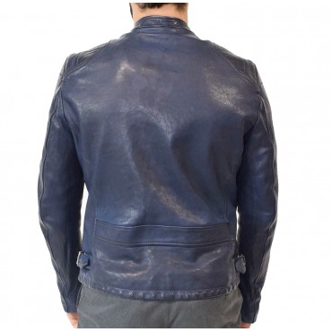 Leather man jacket "Aviatore"