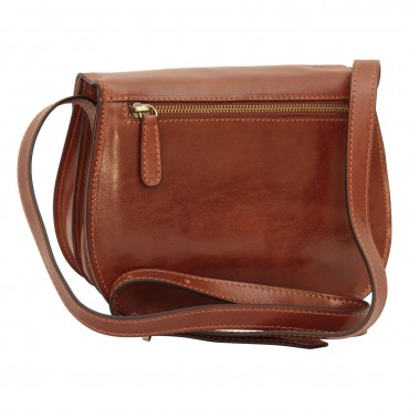 Leather shoulder bag "Maremmana"