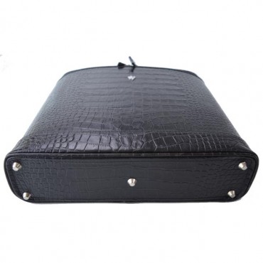 Exclusive leather laptop briefcase. "Raffaello" K116-15