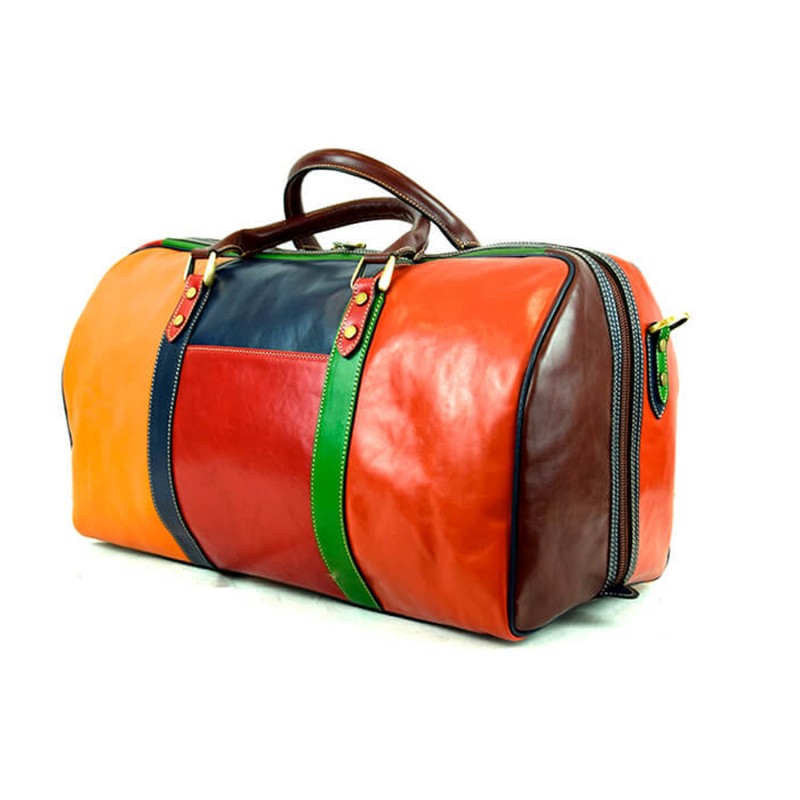 Leather Travel bag "Viburno MC"