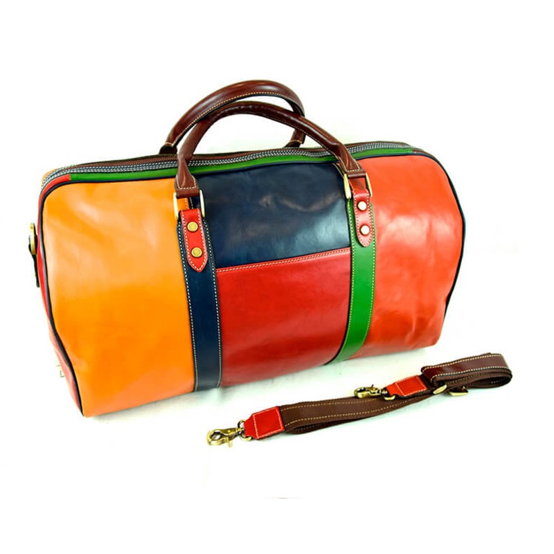 Leather Travel bag "Viburno MC"