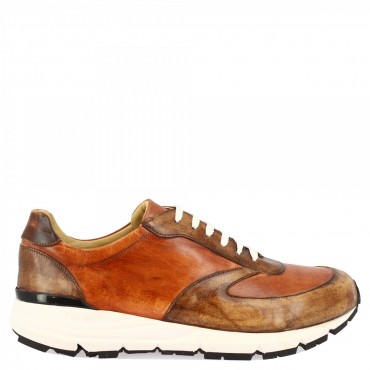 Leather men shoes"Clochard" Vecchia Toscana