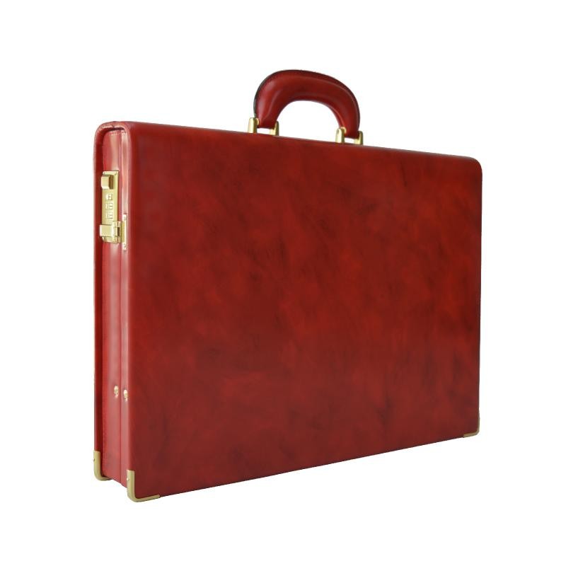 Leather briefcase 24 H "Machiavelli Slim"