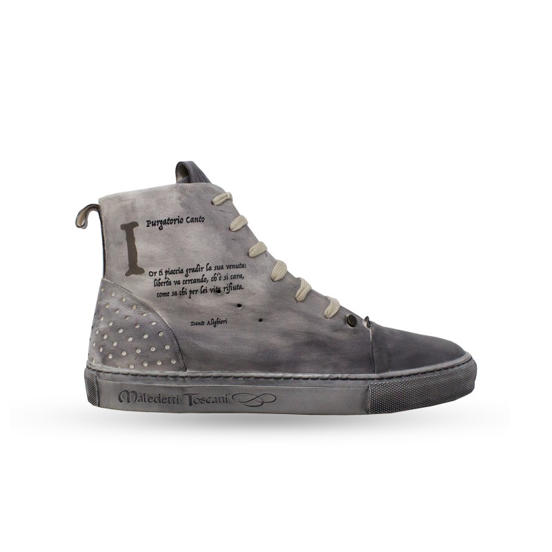 Casual Sneaker in leather "Purgatorio Canto I" AL