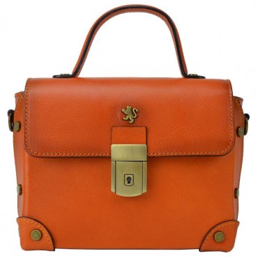Elegant womean handbag in vegetable tanned Italian leather. "Buti" B330