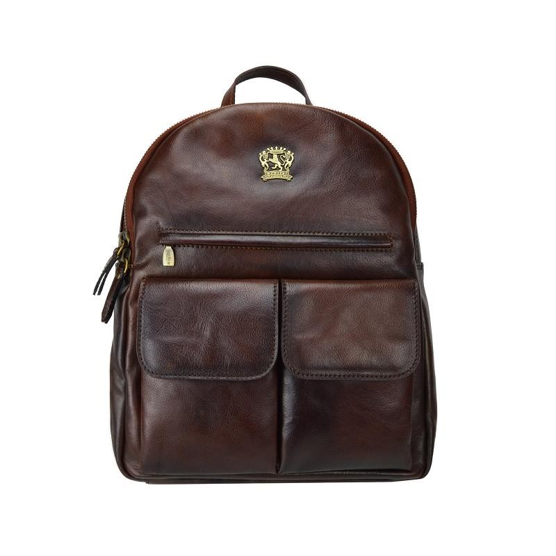 Backpack in vegetable tanned Italian leather "Montelupo"
