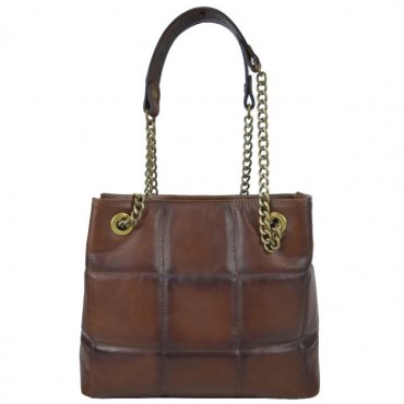 A classy leather bag with...