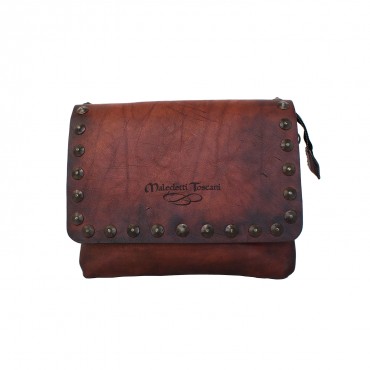 Women's leather shoulder bag with flap "Baronte II"