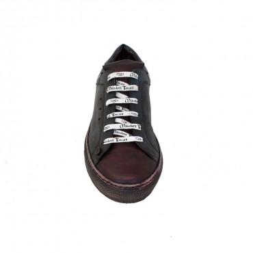 Man leather casual sneakers two color "Val d'Orcia"