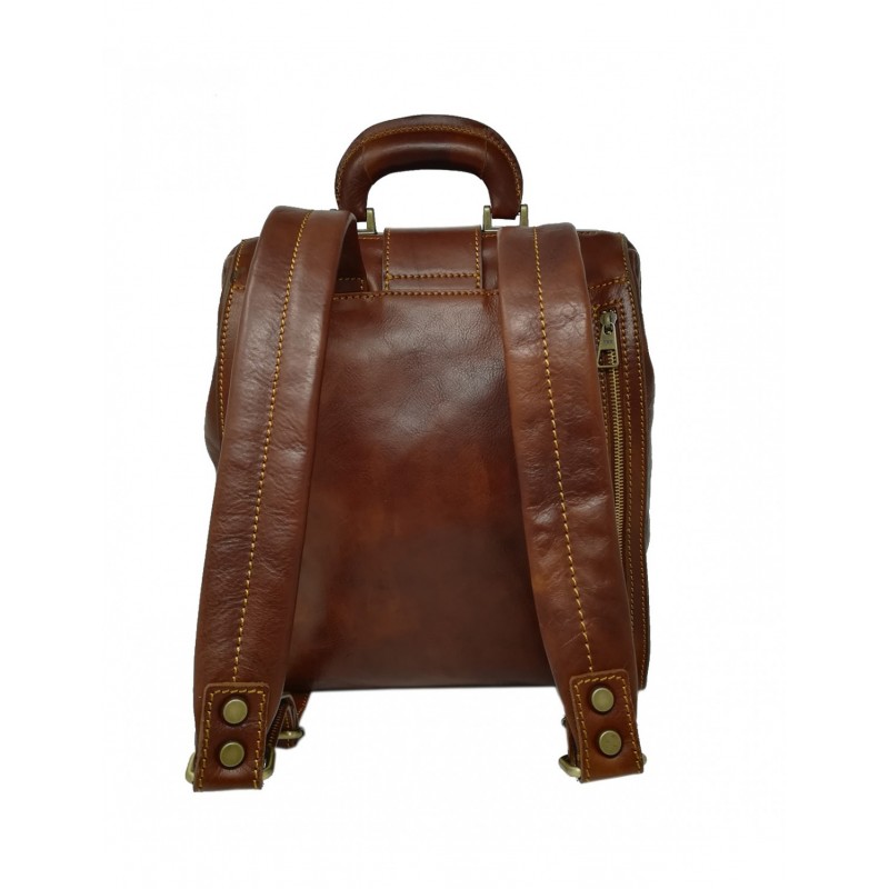 Lekarska torba-plecak z prawdziwej włoskiej skóry, model Urban style