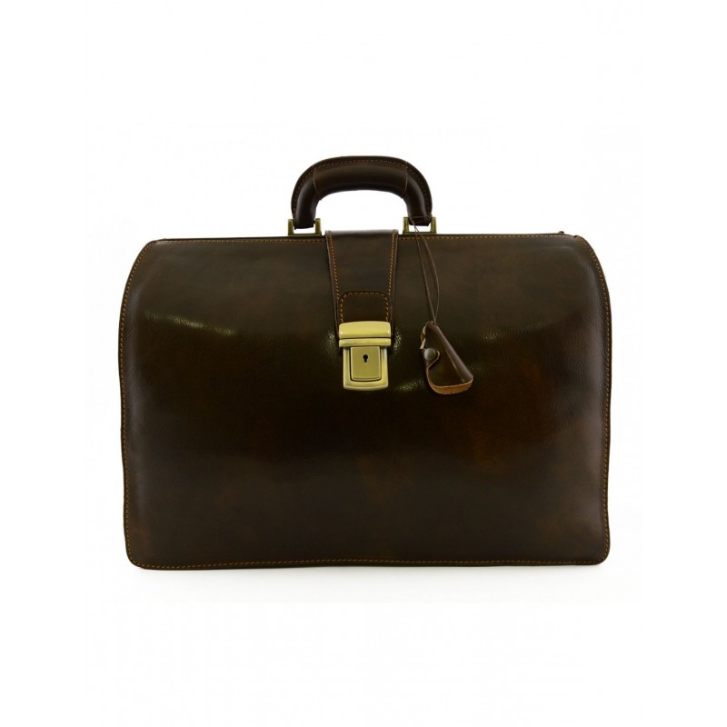 Business and medical leather briefcase "Chełmno" TM
