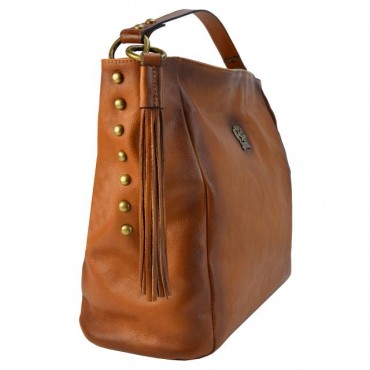 Big woman Bag italian vegetable-tanned Leather. "Ribolla"