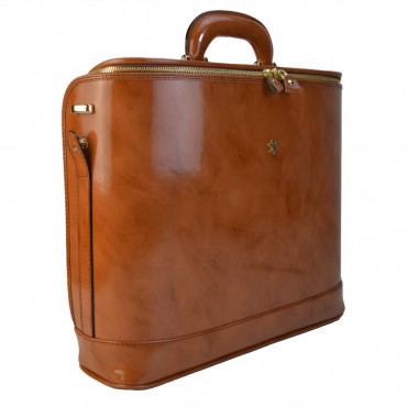 Leather laptop briefcase "Raffaello" R116-15