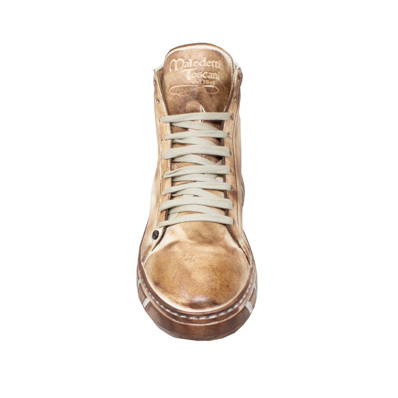 Women's leather sneakers "Mary" BRO