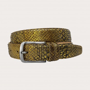 Belt in genuine python...