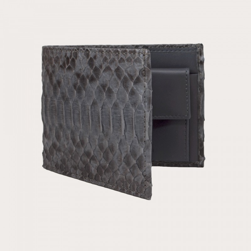 Wallet in genuine python leather with coin purse GR